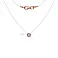 Золотое колье невидимка с фианитом на леске (арт. 360077) – изображение 4