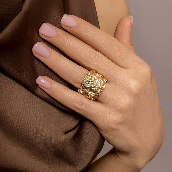 Широкое кольцо из желтого золота Francelli (арт. 1401136ж) – изображение 4