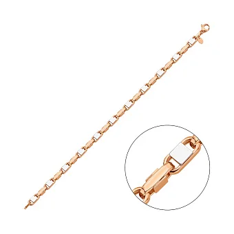 Золотий браслет з родіюванням (арт. 326480р)