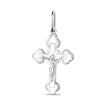 Срібний хрестик з розп'яттям (арт. 7504/2-8237.0.2)