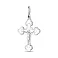Срібний хрестик з розп'яттям (арт. 7504/2-8237.0.2) – зображення 1