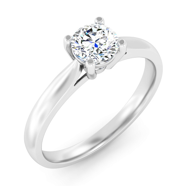 Каблучка з білого золота з діамантом (арт. К01161107146б) – зображення 1