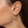 Серьги-кольца из красного золота (арт. 122103/25) – изображение 3