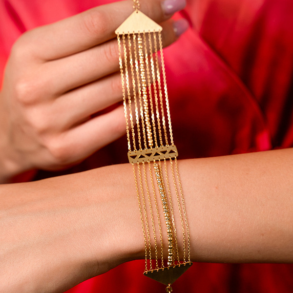 Браслет Francelli из желтого золота (арт. 3261044ж) – изображение 2