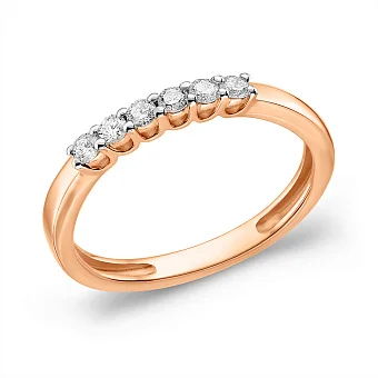 Золотое кольцо с бриллиантами (арт. К011077020)