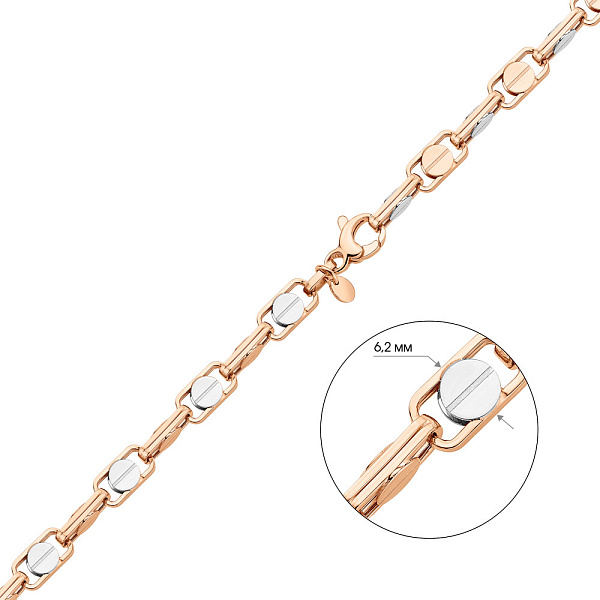 Золотий ланцюжок плетіння Фантазійне (арт. 352470р) – зображення 4