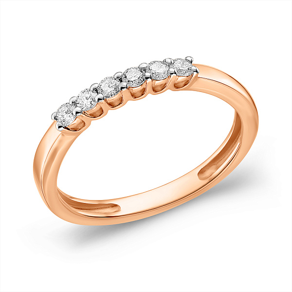 Золотое кольцо с бриллиантами (арт. К011077020) – изображение 1