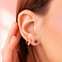 Серьги из красного золота без камней (арт. 109150) – изображение 2