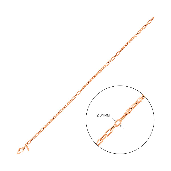 Золотий браслет без каменів (арт. 322894) – зображення 2