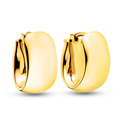 Сережки-кольца Francelli из желтого золота (арт. е105949/15ж)