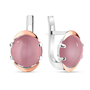 Фото Серебряные серьги с улекситом (арт. 7202/242Улрсп)