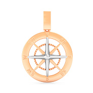 Золотая подвеска в комбинированном цвете металла (арт. 440922)