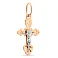 Золотий натільний хрестик з розп'яттям (арт. 517101) – зображення 1