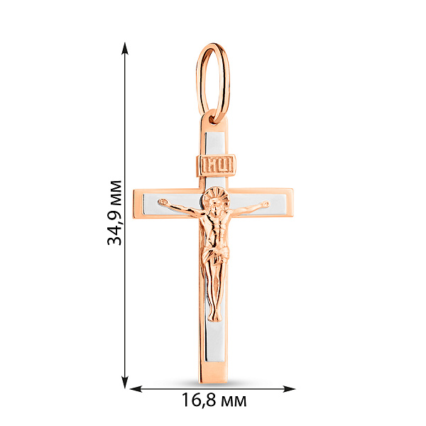 Золотой православный крестик (арт. 740044Д) – изображение 2