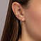 Серьги-кольца из красного золота (арт. 121903/20) – изображение 2