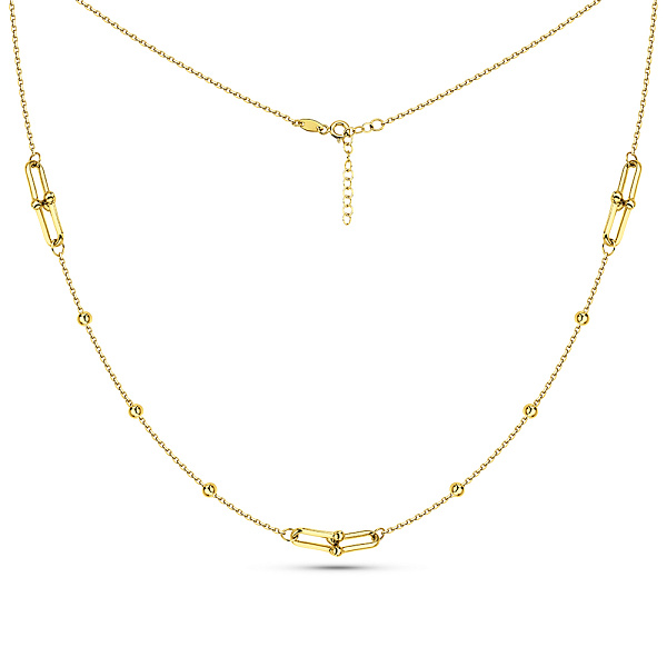 Золотое колье без камней (арт. 352970ж) – изображение 2