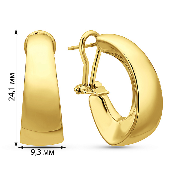 Золоті сережки Francelli (арт. 1091856ж) – зображення 3
