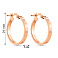 Серьги-кольца из красного золота (арт. 105914/25) – изображение 2
