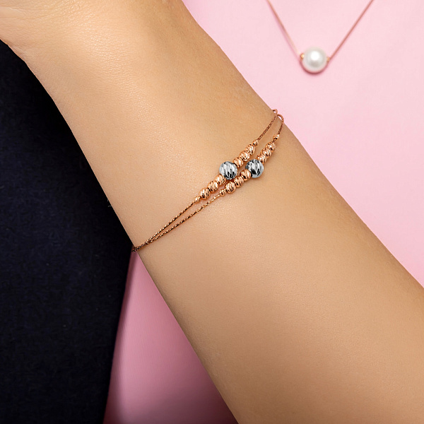 Браслет Orbit из красного золота (арт. 324162кб) – изображение 2