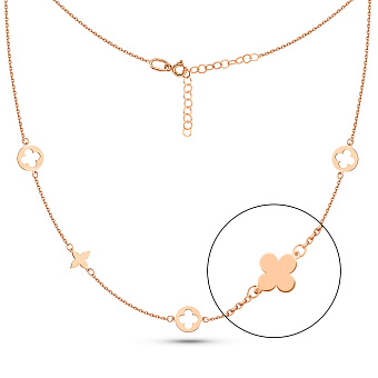 Фото Золоте кольє без каменів (арт. 352891)