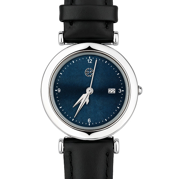 Серебряные часы с кварцевым механизмом (арт. 7526/322сч) – изображение 3