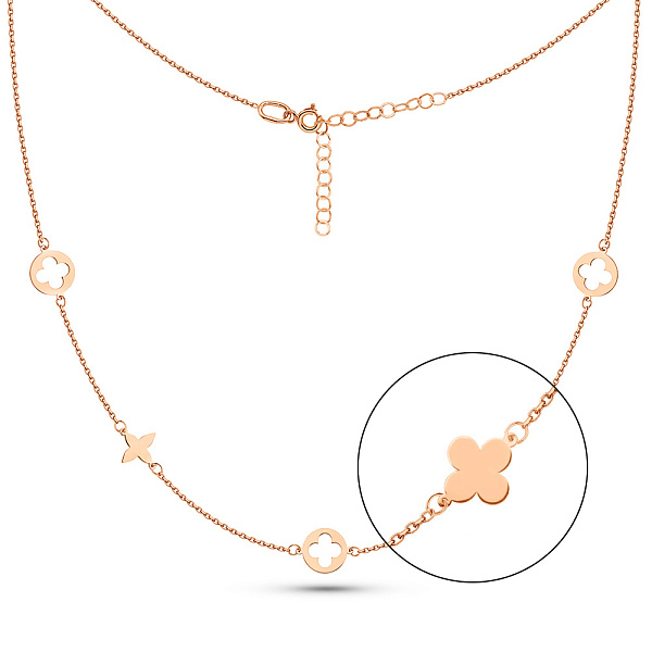 Золоте кольє без каменів (арт. 352891) – зображення 1