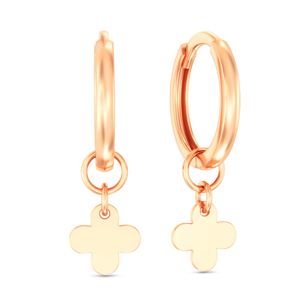 Серьги из красного золота (арт. 110035) – изображение 1