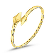 Браслет из желтого золота с фианитами (арт. 326758ж)