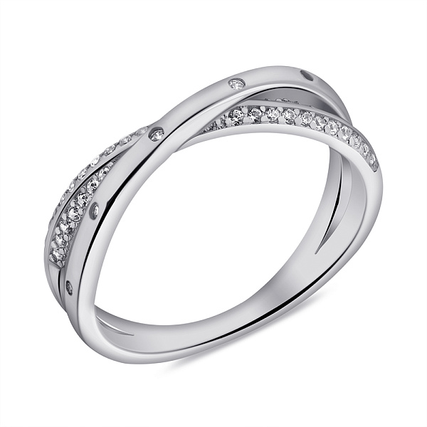 Серебряное кольцо с фианитами (арт. 7501/6983) – изображение 1