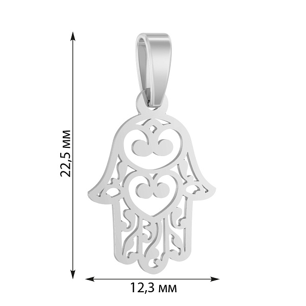 Золотий підвіс без каміння (арт. 440703б) – зображення 3