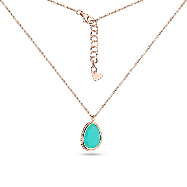 Золоте кольє з кварцом (арт. 351937Пкгм) – зображення 2