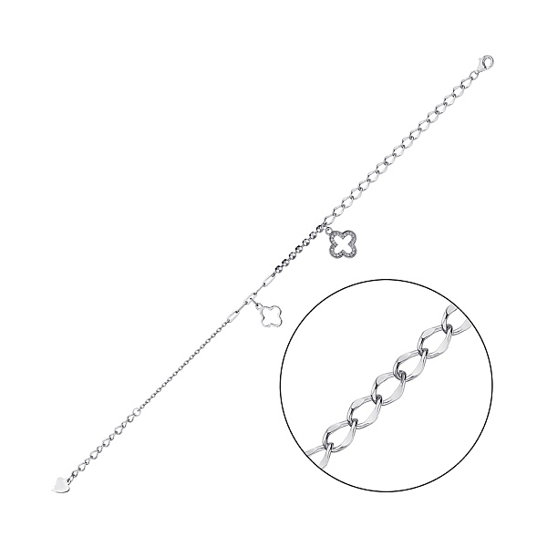 Серебряный браслет с фианитами (арт. 7509/4273) – изображение 1