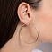 Золотые серьги-конго (арт. 100742/55ж) – изображение 2