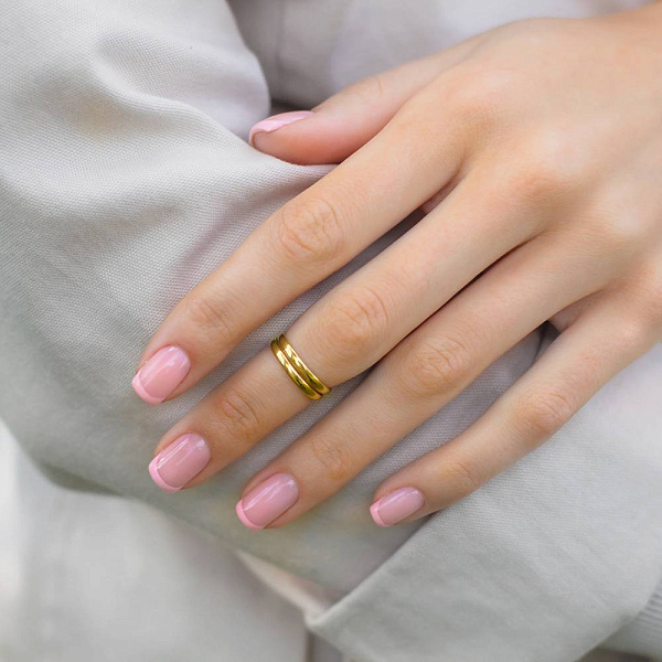 Фалангова подвійна каблучка з золота (арт. 140700фж) – зображення 2