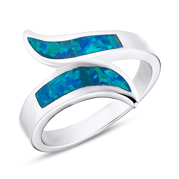 Кольцо из серебра с опалом (арт. 7501/4066Пос) – изображение 1