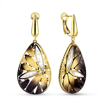 Золоті сережки Francelli з перламутром (арт. 1091787жчп)