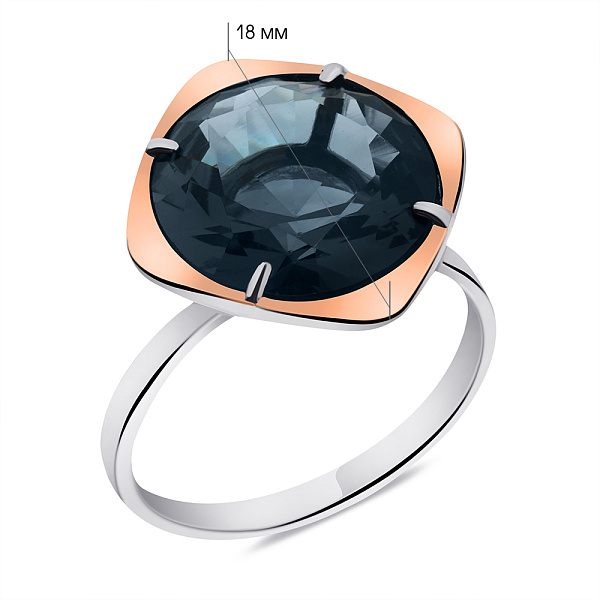 Серебряное кольцо с танзанитом (арт. 7201/590Тзнскп) – изображение 2