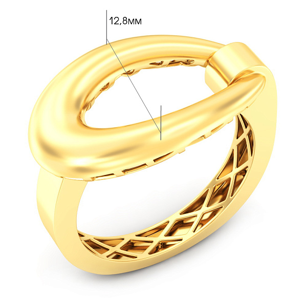Кольцо из желтого золота (арт. 141346ж) – изображение 5