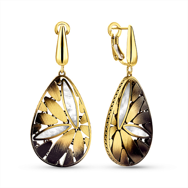 Золоті сережки Francelli з перламутром (арт. 1091787жчп) – зображення 1