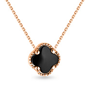 Кольє з червоного золота з оніксом (арт. 350622/15о)
