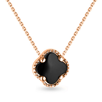 Колье из красного золота с ониксом (арт. 350622/15о)