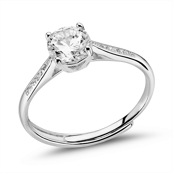 Серебряное кольцо с фианитами (арт. 7501/8090) – изображение 1