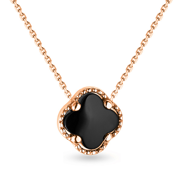 Кольє з червоного золота з оніксом (арт. 350622/15о) – зображення 1
