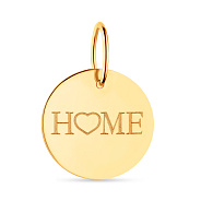 Подвес "Home" из желтого золота (арт. 441199ж)