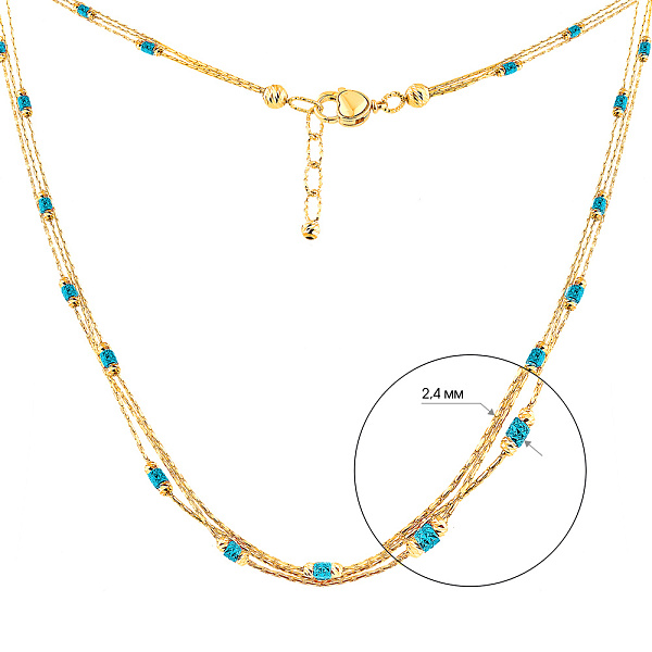 Колье Francelli из желтого золота (арт. 352449жг) – изображение 4