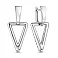 Золотые серьги Треугольники (арт. 111332б) – изображение 1