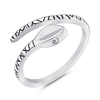 Серебряное кольцо Змея с чернением (арт. 7901/8051)