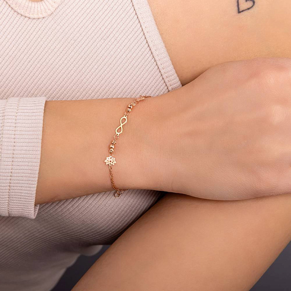 Золотой браслет без камней (арт. 326583) – изображение 2