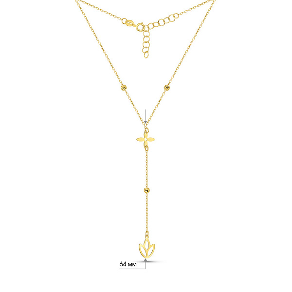 Кольє із жовтого золота (арт. 352794ж) – зображення 5