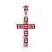 Серебряный крестик с эмалью (арт. 7503/241екпю) – изображение 1